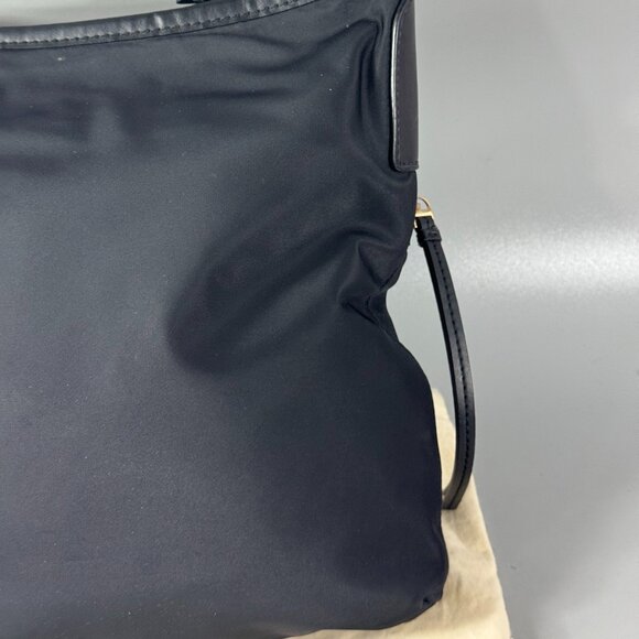 Authentic TORY BURCH Black Nylon Leather Shoulder Bag - Picture 9 of 15
